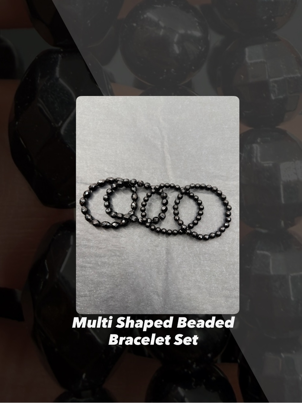 EUC Multi Shaped Beaded Bracelet Set